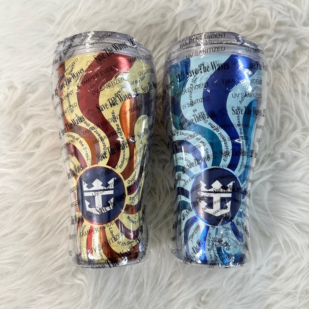 Royal Caribbean Cruise Line New Coca Cola Cold Drink Tumbler Cups 2019 Souvenir